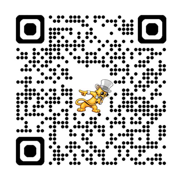 QR code for the Cats Meow karaoke playlist